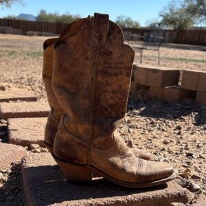 Justin Boots Rustic Brown Heeled Boots